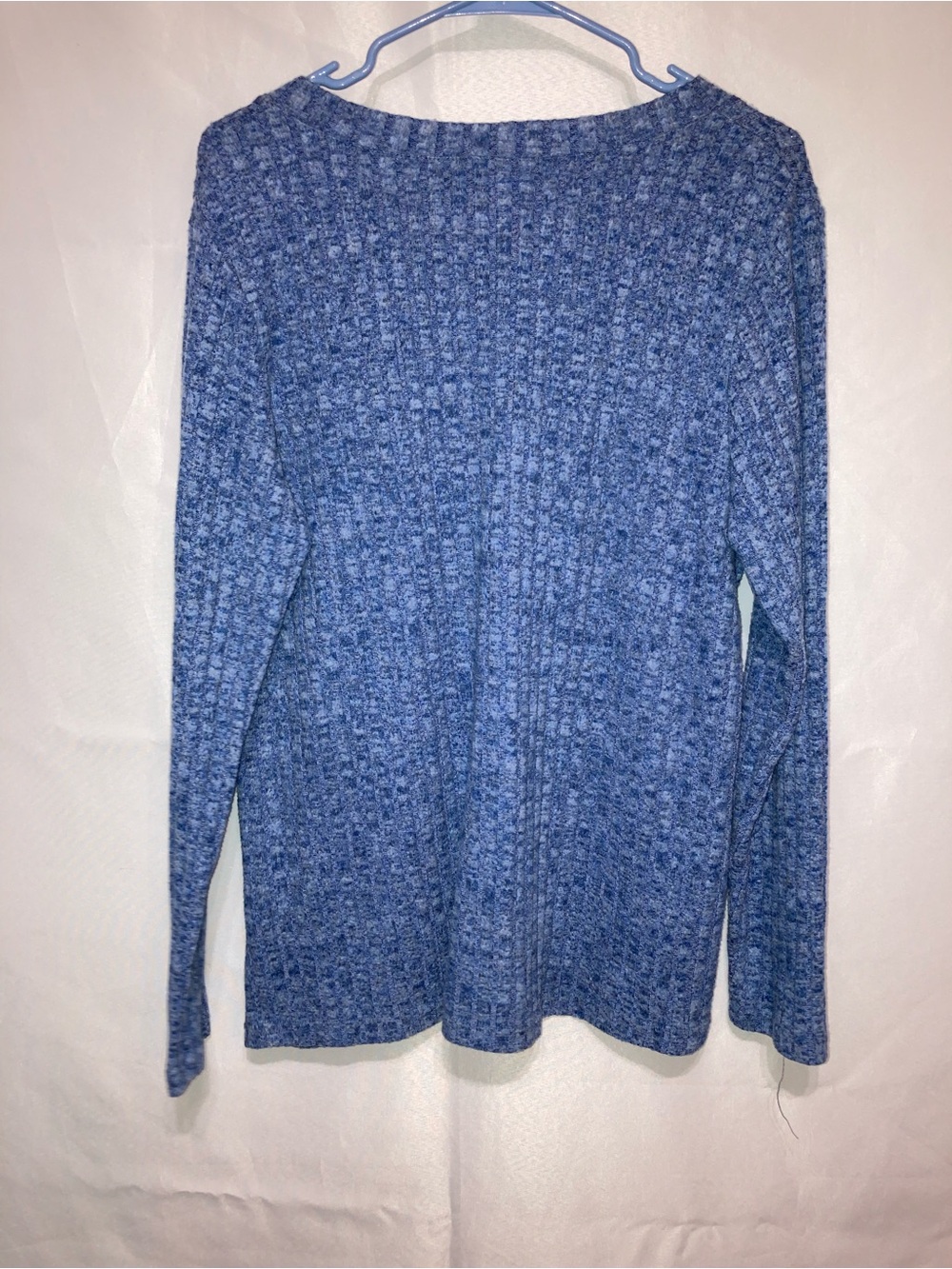 Textured Crewneck Sweater - Blue - Picture 2 of 5